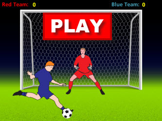 Adding One-Digit Numbers Soccer Game